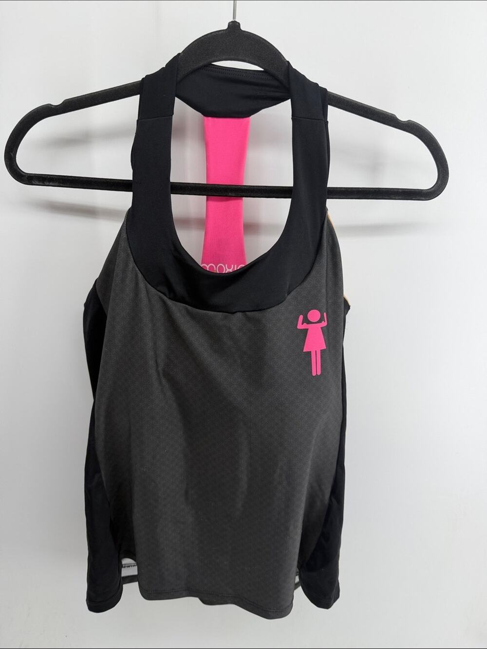 Moxie women feminist cycling racerback tank jersey with shelf bra no pads s XL